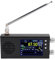 Tragbarer Vollband-Kurzwellenradioempfänger, AM FM SW CB VHF UHF WX AIR LW MW Vollbandradioempfänger mit 3,2-Zoll-LCD-Display, Zwei Stereolautsprechern, Wiederaufladbarem (Black)