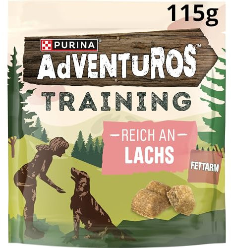 PURINA AdVENTuROS Training Hundeleckerlis, reich an Lachs, 6er Pack (6 x 115g)