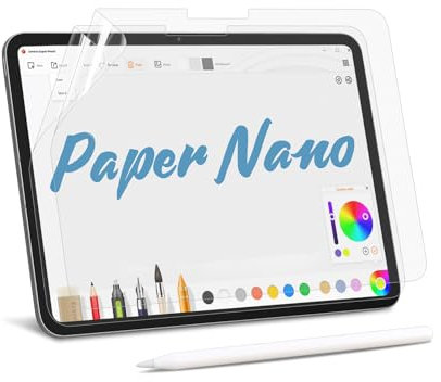 MOBDIK 2 Stück Papier Schutzfolie für iPad (A16) 11. / 10. Gen (2025/2022) & iPad Air 11 M3 2025 / M2 2024 Zeichnen Wie auf Papier, Blendfreiem, Kompatibel mit Apple Pencil, mit Easy Installation Kit