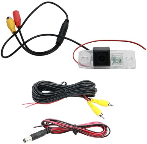 FanPaYY Auto Rückfahrkamera in Kennzeichenleuchte Wasserdicht Nummernschild Einparkkamera für Golf 4 6 Jetta Polo Passat Touareg Tiguan Santana Skoda Cayenne, 170 super Wide Angle