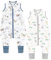 Chilsuessy Baby Schlafsack mit Füßen 2er Pack 1.5 Tog Kinder Ganzjahres Schlafsack 100% Baumwolle Baby Schlafsack mit Beinen, 1.5 Tog/Giraffenwald + Tierkarte, 100cm/Baby Höhe 105-120cm