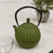 Black Country Metal Works Traditional Japanese 'Matcha' Cast Iron Green Teapot - 0.7L