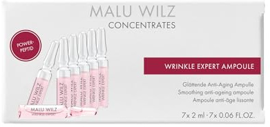 Malu Wilz Wrinkle Expert Ampoule Set 7x2ml, vegan - Ampullen Gesicht Pflegeformel gegen Fältchen & Linien - Anti Falten Gesichtspflege für glatte, straffe Haut