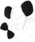 MOBUTOFU 1satz Panda Kostüm Für Teiliges Zubehör Mit Stirnband Fliege Und Für Halloween Cosplay Und Tier-themenpartys Hautfreundliche Materialien Wiederverwendbar