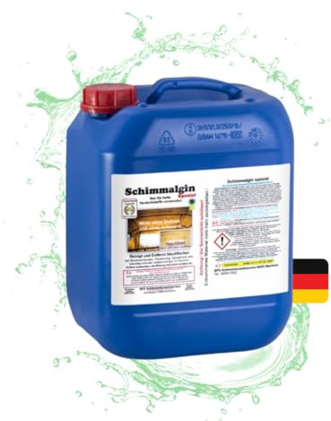 Generisch Schimmalgin Spezial Stockfleckenreiniger 5L Schimmelentferner Stoffe Outdoorstoffe Boot Markise Plane Vogelkot Moder Moos Textilien zahlreiche organische Verschmutzungen