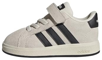 adidas Grand Court 00s Shoes Infants, Scarpe Unisex-Bimbi 0-24, Wonder White/Core Black/Cloud White, 23 EU