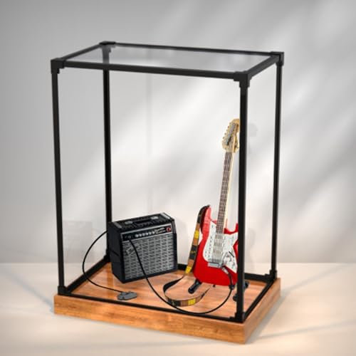 Acryl-Vitrine für Lego 21329 Gitarre, Vitrine, schützt und dekorieren, Modell mit staubdichter Aufbewahrung, Größe 30 x 19,8 x 39,9 cm (Stil C)
