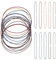 NICENEEDED 13 PCS Notebook Elastic Bands, Colorful Folding Elastic Cord Heavy Duty Stretch Band, Notebook Connecting Inserts Replacement Strap Bands Accessories for Travel Journal
