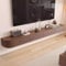 Easnuroz Meuble TV Flottant 180-240cm Meuble TV Flottant Meuble TV Suspendu avec Trou for Câble Centre De Divertissement Mural Console TV Media for Le Salon(240 * 20 * 30cm)
