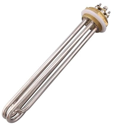 KEBLIN 1 stück Wassertank DN32/1,25 Rohrwasserheizelement 220 V/380 V 3 kW 4.5 kW 6 kW 9 kW 12 kW Elektrischer Tauchsieder SUS304(with All fiitings,12kw DN32 42MM)