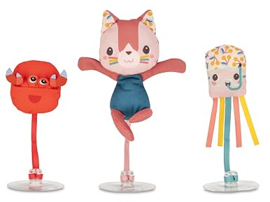 Lilliputiens – 3 schwimmende Badefiguren – Mit Saugnapf – Jeanne die Katze und ihre Freunde – Schwimmende Badespielzeuge – Förderung & Spiel im Wasser – Mehrfarbig – Ab 3 Monaten – 83582