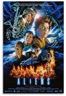 KEEP MARY 1986 Alien Movie Poster Poster Dekorative Malerei Leinwand Wandkunst Wohnzimmer Poster Schlafzimmer Malerei 16x24inch(40x60cm)