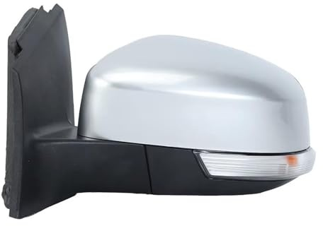 Außenspiegel Für Ford Für Focus Für MK3 2011-2018 EU 8 Pins Seitentürspiegel Montageversion Silber mit beheiztem Außenspiegel Seitenspiegel komplett(1pc L)