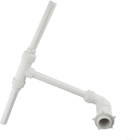 Yuanpgky Spruzzatore regolabile a cascata per piscine interrate e fuori terra, doppio spruzzo in PVC con funzione per una facile installazione, 40,5 x 39,5 cm