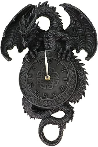VOGLER Joh. Vogler GmbH Prachtvolle Wanduhr Drache Kreuz Dragon Gothic Uhr