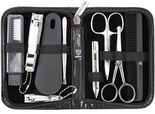 TROIS EPÉES | Kit / set / ensemble / trousse de manicure - manucure - pédicure - beauty / beaute - soins des ongles / personnels / mains / pieds | 10 pièces | marque de qualitè (634511)