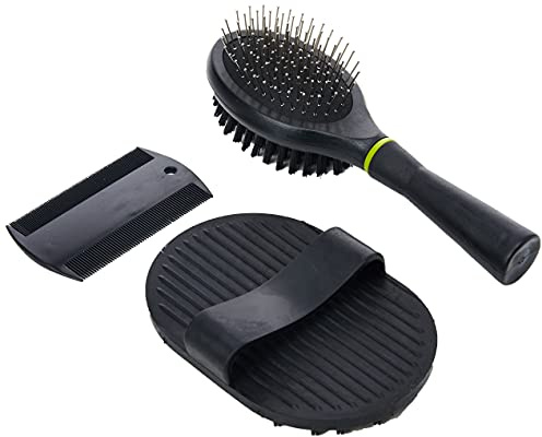 HAPPYPET Groom Puppy Grooming Starter Set Brush Comb Kit 3 Piece