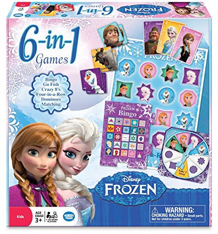 Disney Official Frozen 6-in-1 Classic Games Gefrorene 6-in-1-Spiele-Klassiker