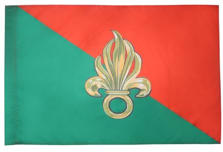 AZ FLAG Bandera de la LEGIÓN EXTRANJERA Francesa 90x60cm para Palo - Bandera EJÉRCITO FRANCÉS 60 x 90 cm