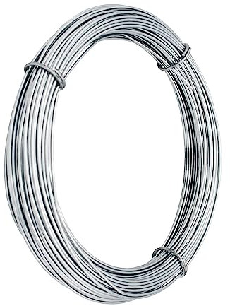 Wurko - Alambre Galvanizado 3,4 mm, 1 kg, Rollo 14 Metros
