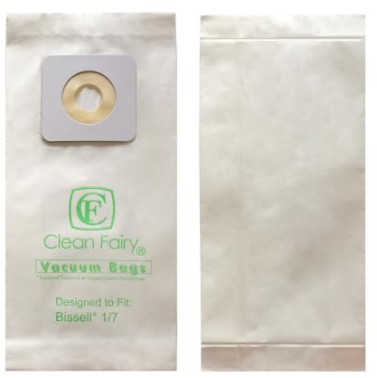 CF Clean Fairy 20Pack Replacement Bissell Style 1&7 Bags for PowerForce 1739 3522 3525 71Y7 PowerGlide 3545 Plus 3350 3550 3553 Lift-Off 3554 Powertrak 6592 Powerlifter Pet 2019 Series Upright Vacuums