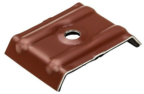 100x Kalotten Trapezblech Profilbleche Trapezform 35/207 Aluminium mit EPDM-Dichtung - oxirot (RAL 3009)