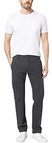 Dockers Smart 360 Flex Alpha Slim, Pantaloni Uomo, Grigio (Steelhead), 32W / 34L