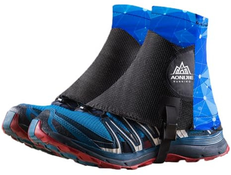 TRIWONDER Reflektierende Gamaschen, Trail Low Gaiters, Running Gamaschen mit UV-Schutz für Damen und Herren (Blau)