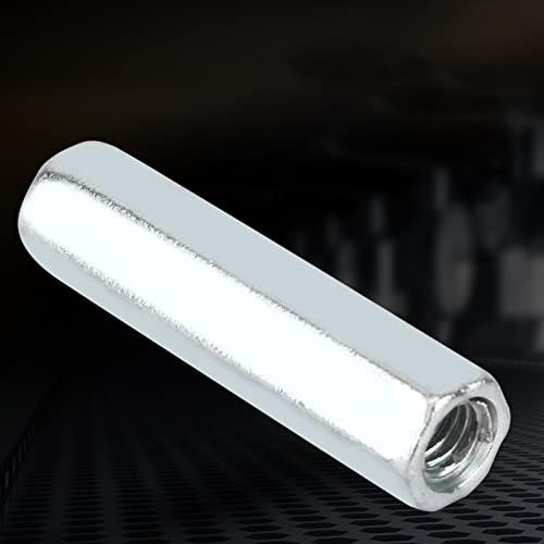 M6 * 40 Tuerca hexagonal larga Tuerca de acoplamiento de barra larga Tornillos roscados Tuerca de unión de tapa de conexión de acero al carbono galvanizado 5 piezas