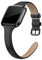 EDIMENS Bracelet en Cuir Véritable Compatible avec Fitbit Versa 2/Lite/SE - Bracelet de Rechange Fin pour Homme et Femme - Noir, Champagne, Or Rose, Marron Clair
