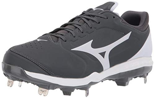 Mizuno Damen Cleat Softball-Schuh, Grau/Weiß, 38 EU