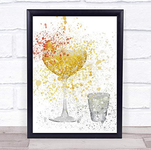 Pornstar Martini Cocktail Glass Wall Art Print
