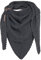 KNIT FACTORY - Demy Dreiecksschal - Damen Strickschal mit Wolle - Winterschal - Herbst & Winter Essentials - Winter Dreieckstuch - Tuch Schal für Winter - Hochwertige Qualität - 190x85 - Anthrazit