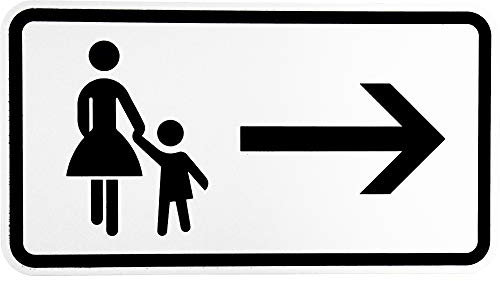 BauSupermarkt24 ORIGINAL Verkehrsschild Nr. 1000-22 Fußgänger Gehweg rechts gegenüber benutzen Verkehrszeichen Schild Straßenschild Zusatzschild Verkehrsschilder Verkehrsschild Straßenzeichen