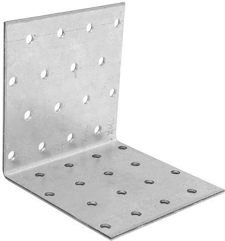 SS8® Angle Brackets 100x100x60mm (4pcs) Corner Bracket Metal L Plate Heavy Duty Steel Brace