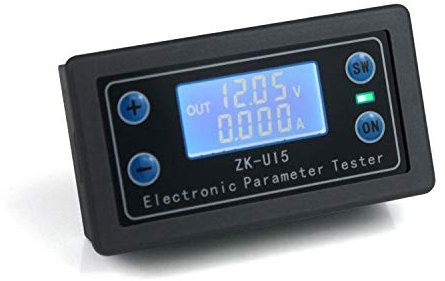 Taikuwu Digital LCD Multifunktions-Messgerät DC 5V-38V - Voltmeter Amperemeter mit Batteriekapazitäts-Tester, Lade-/Entladezeitregler, Leistungsmesser für Auto/Motorrad/Solar