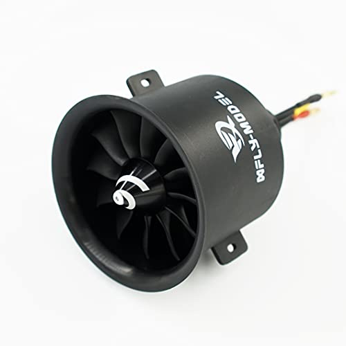 XFLY-MODEL 70mm 12 Blades EDF Ducted Fan with 6S Brushless Inrunner 2680-KV2200 Motor Model Jet Aircraft