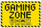 Panneau Gamin Zone « eat sleep game repeat » pour les joueurs