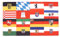 AZ FLAG - Flagge 16 Länder Deutschlands - 90x60 cm - Bundesland Fahne 100% Polyester mit Messing-Ösen - UV-beständig - Vives Farben - 50g