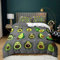 Bettwäsche 155x220 Avocado, Weiche Mikrofaser 3D Druck Karikatur Bettwäsche-Sets Kind Bettbezüge und 2 Kissenbezug 80x80 cm mit Reißverschluss