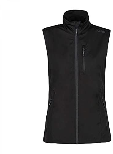 CMP Damen Light Softshell Weste, Nero, 50, Schwarz