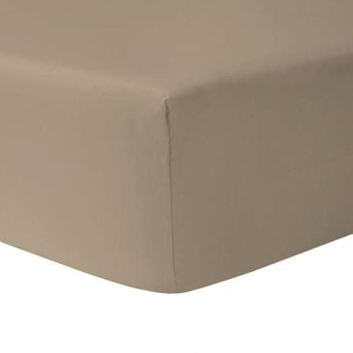 Drap Housse Coton (Taupe, 200 X 200 cm)