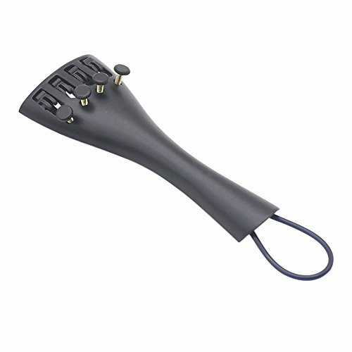 Tassety 3/4 4/4 Violine Geige Saitenhalter Huegel Art mit 1 Stueck Einhaengesaite Tailcord 4 Feinstimmer Aluminiumlegierung Strong