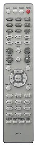AULCMEET RC-1174 Mando a Distancia Reemplazo para Denon Network CD Receiver RCD-N8 RCD-M40 RCD-M41 RCD-M38 RCD-N7 RCD-N9 RCD-N8K RCD-N10 RCD-M39 RCDN8K RCDN10 RCDN8 RCDN7 RCDN9
