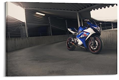 ZENGYL Extreme Sport Racing Motorrad Poster Suzuki GSXR 1000 Poster, dekoratives Gemälde, Leinwand, Wandposter und Kunstdruck, modernes Familienschlafzimmer-Dekor-Poster, 20 x 30 cm