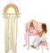 Regenbogen Haarspangenhalter,Haargummi Aufbewahrung,Haarspangen Aufbewahrung Mädchen,Haarnadel Lagerung Stirnband,Haarklammer Mädchen,Aufbewahrung Haarschmuck,Organizer für Haarschmuck,Pink