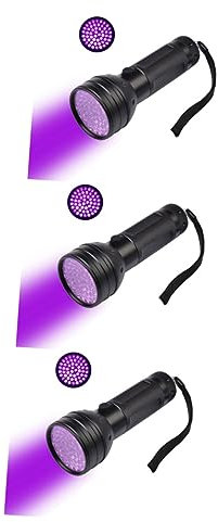 OSALADI 3st Led-taschenlampen Ultraviolette Taschenlampe Uv-led Uv-taschenlampe Haustier-urin-detektor Anti-fälschung Schwarzlicht