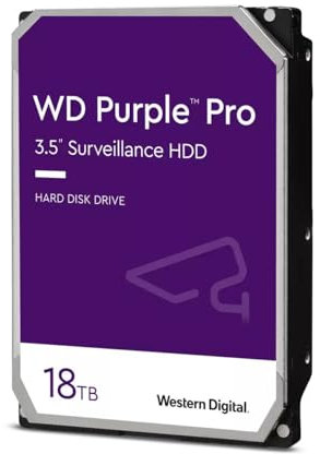 Western Digital Purple Pro Surveillance 18TB SATA Internal Hard Disk Drive, 3.5-Inch Size