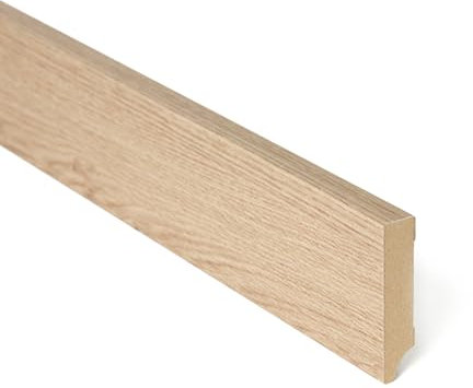Fußleiste Sockelleiste Desiwa 14er-Set in Eiche Natur 8x230 cm Holzoptik Holz MDF Holzpaneele