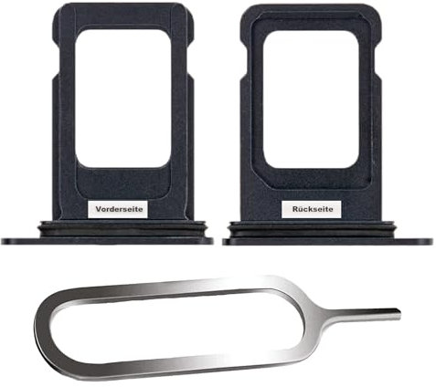 IS-TECK SIM-Kartenhalter Ersatz SIM-Tray Kompatibel mit iPhone 13 inklusive SIM-Nadel SIM-Kartensteckplatz (Mitternacht)